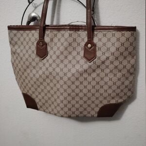 Women’s Beige and Brown Tote Bag - Designer Pattern